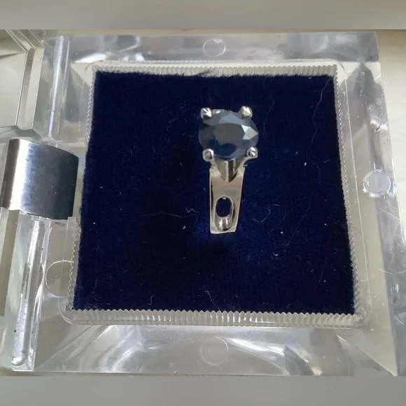 New vintage cocktail ring STG Sapphire - Picture 4 of 13